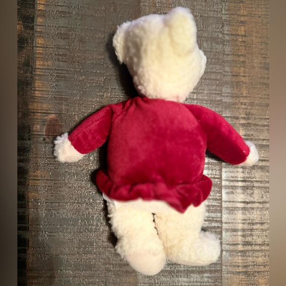 Vintage Christmas Teddy Bears Victorian Angel Bear and Hallmark Holly Bear - Picture 6 of 7